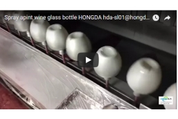 HONGDA electrostatic liquie  spray gun wine glass bottles coating